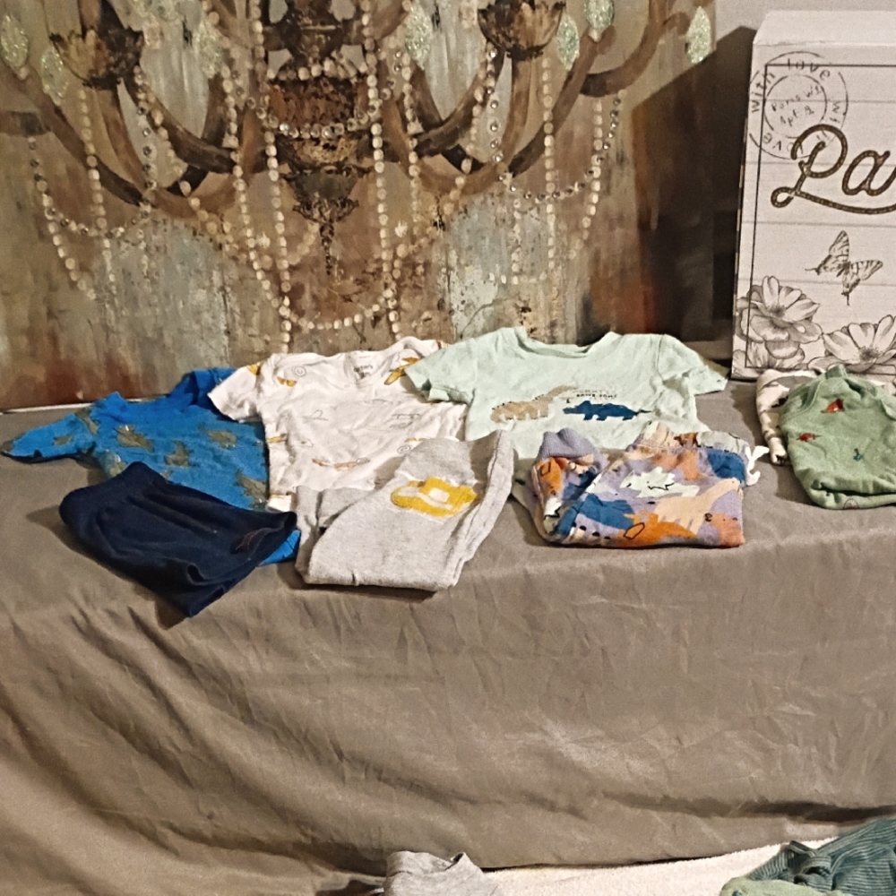 Carter's Kids Matching Sets - Blue, White, Green